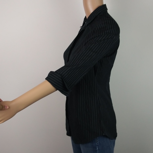 Worthington black button up shirt size 1X - Picture 2 of 3